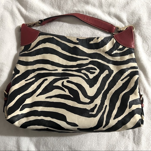Dooney & Bourke Zebra Print Hobo - Picture 3 of 9